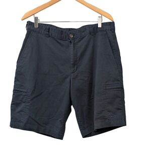 NIKE Men's Navy Cargo Shorts Size 36 Lightweight Athletic Casual